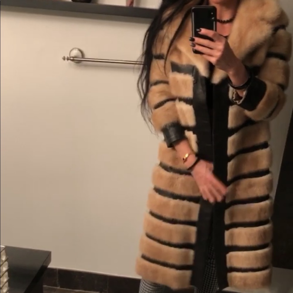 Mink fur coat